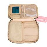 Mosafer Women's Polyester Pink Cosmetic Bag, Size : 27X16X20cm
