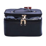 Mosafer Polyester Black Cosmetic Bag, Size : 28X19X17cm