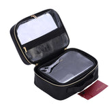 Mosafer Women's Polyester Nude Collection Black  Toiletry, Size : 24X18X11cm
