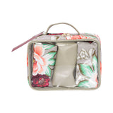 Mosafer Seasonal Collection Grey Floral Toiletry, Size :  29X19X9cm
