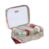 Mosafer Seasonal Collection Grey Floral Toiletry, Size :  29X19X9cm