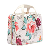 Mosafer Women's Seasonal Collection White Floral Toiletry Bag, Size:  29X24X13cm