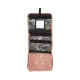 Mosafer Polyster Pink Jewelry Organizer Bag, Size : 25X20X4cm