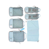 Mosafer Polyester Light Blue Packing Cubes, Size : 33.4X23.4X4.5cm