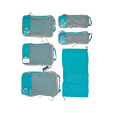 Mosafer Polyester Teal Packing Cubes, Size : 33.4X23.4X4.5cm