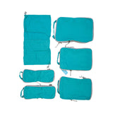 Mosafer Polyester Teal Packing Cubes, Size : 33.4X23.4X4.5cm