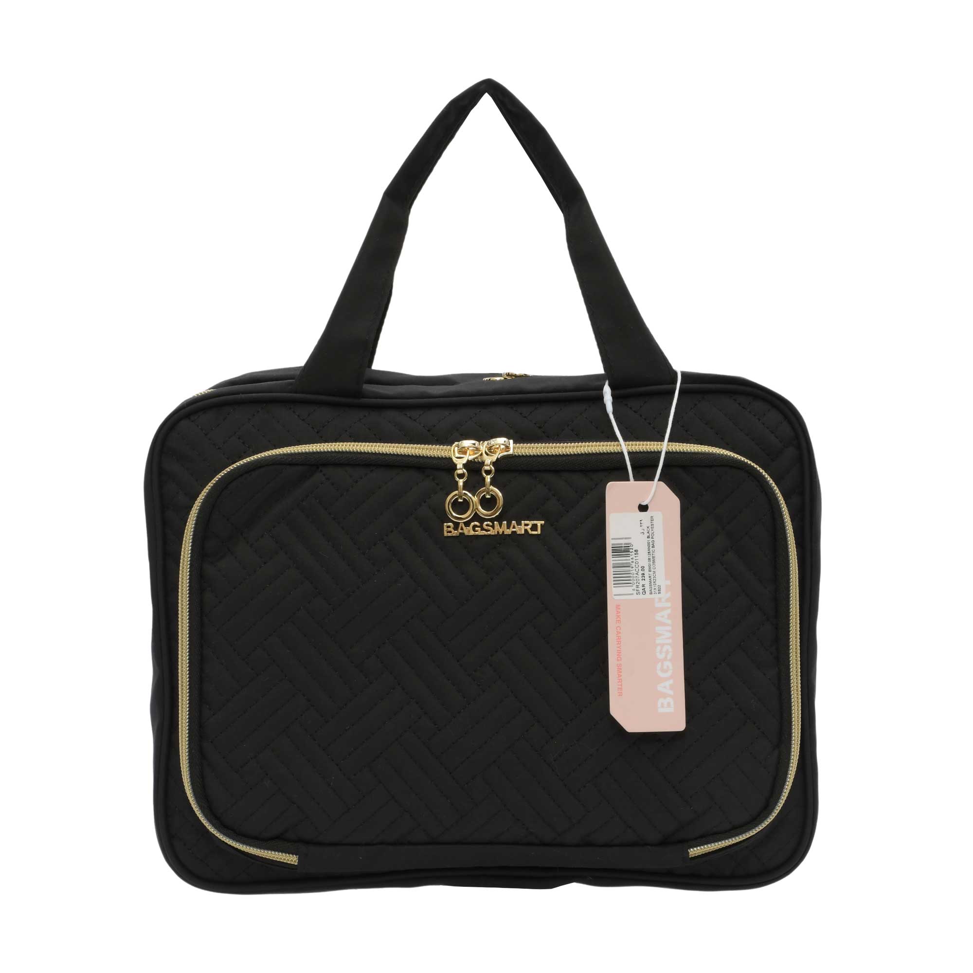 Mosafer Bag-smart Polyester Black Cosmetic Bag, Size: 31X10X23cm | Cosmetic Bag | Cosmetics and Toiletries | departure-to-desk | Luggage | Luggage & Travel | Luggage Bags Other Bags | Luggage Travel Accessories | Luggage Travel Accessories Other Travel A Mosafer Bag-smart Polyester Black Cosmetic Bag, Size: 31X10X23cm | Cosmetic Bag | Cosmetics and Toiletries | departure-to-desk | Luggage | Luggage & Travel | Luggage Bags Other Bags | Luggage Travel Accessories | Luggage Travel Accessories Other Travel A