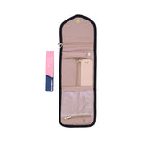 Mosafer Women's Polyester Black Jewelry Organizer, Size : 4X15.5X2.5