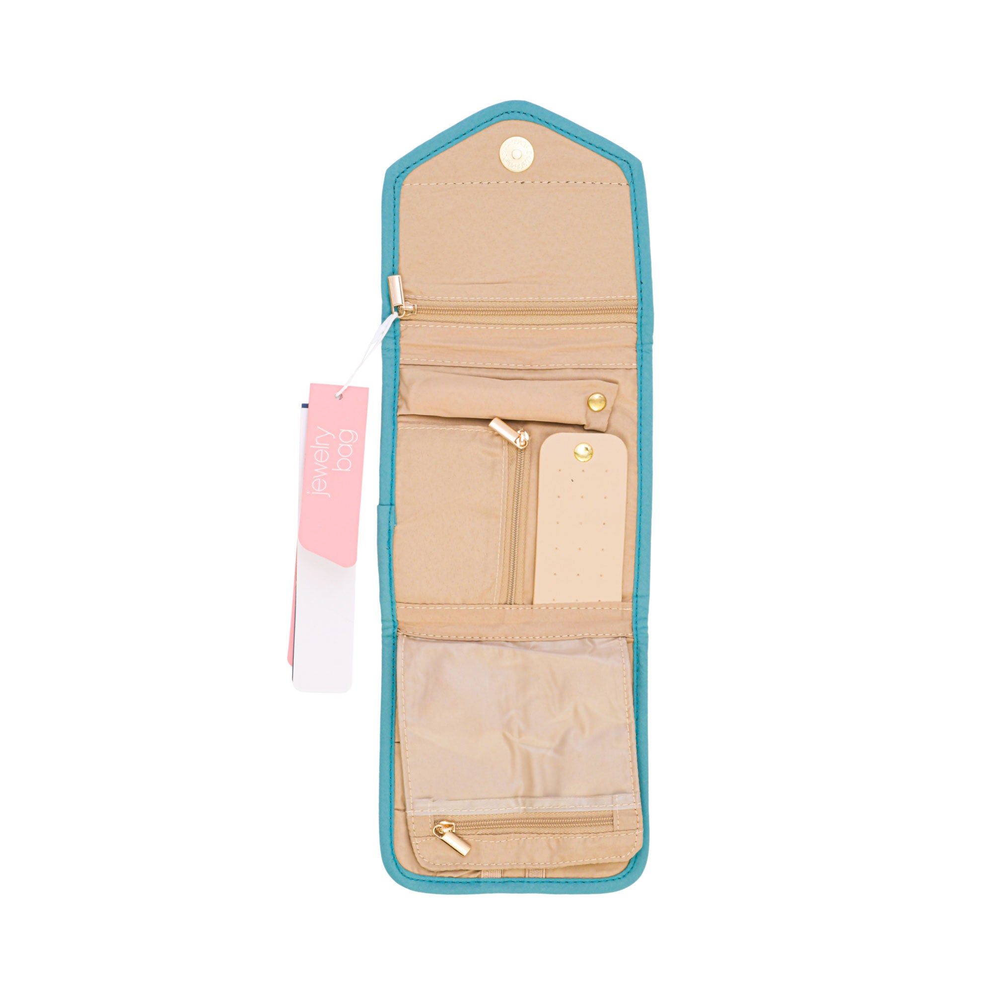 Mosafer Women's Jessica Mini Polyester Teal Jewelry Organizer, Size : 14X15.5X2.5cm | departure-to-desk | Luggage | Luggage & Travel | Luggage Bags Other Bags | Luggage Travel Accessories | Luggage Travel Accessories Other Travel Accessories | View All L Mosafer Women's Jessica Mini Polyester Teal Jewelry Organizer, Size : 14X15.5X2.5cm | departure-to-desk | Luggage | Luggage & Travel | Luggage Bags Other Bags | Luggage Travel Accessories | Luggage Travel Accessories Other Travel Accessories | View All L