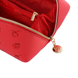 Mosafer Women's Dahlia Coral Pink Cosmetic Bag