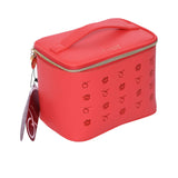 Mosafer Women's Dahlia Coral Pink Cosmetic Bag