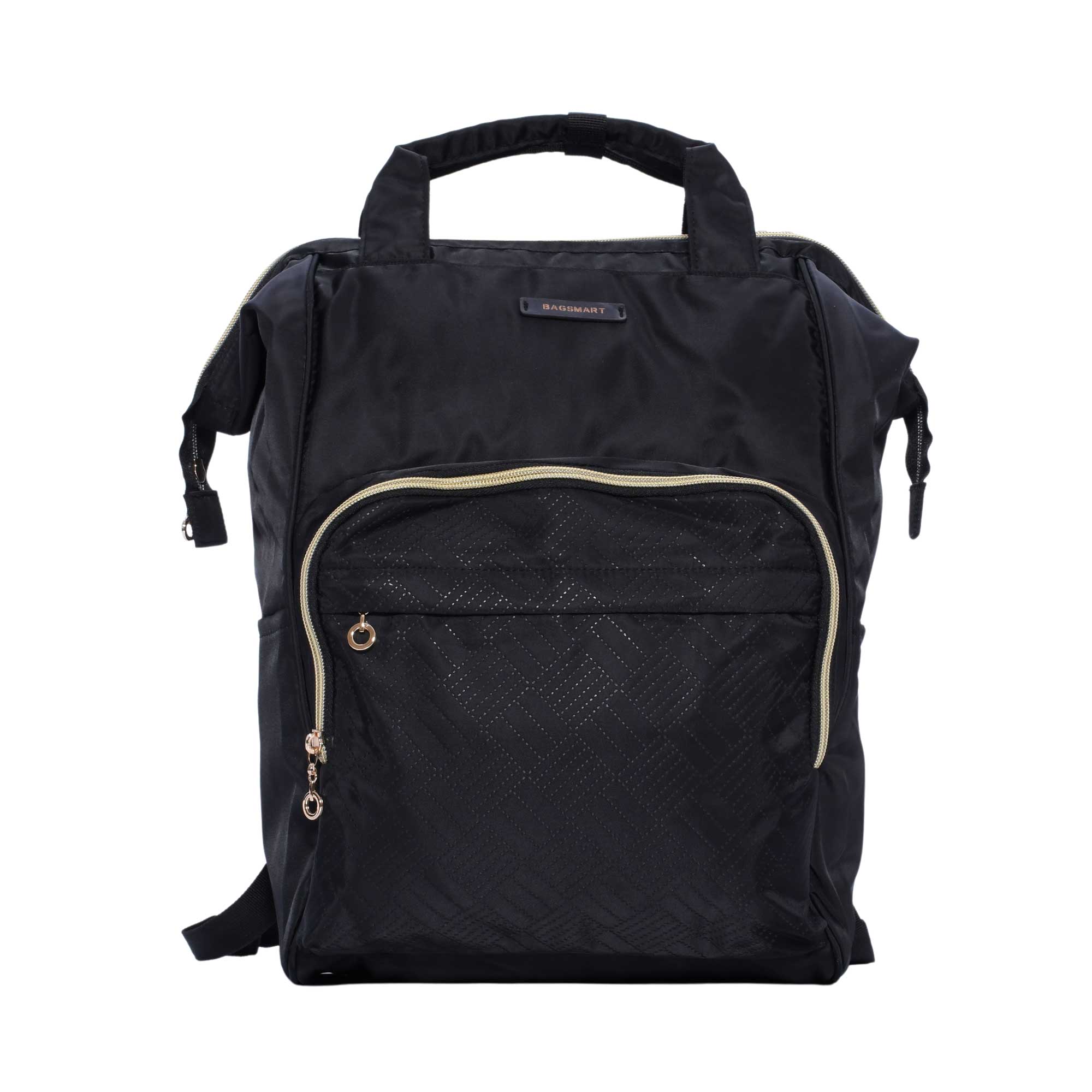 Mosafer Bag-Smart Polyester Black Laptop Backpack, Size