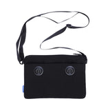 Mosafer Bag-smart Polyester Black Sling Bag, Size : 24.8X17.5cm