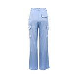 Sfizio Women's Satin Blue Bizard Pant