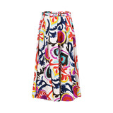 Sfizio Women's Long Mexico Print Skirt