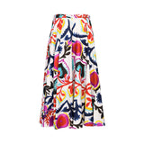 Sfizio Women's Long Mexico Print Skirt