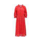Sfizio Women's Red Set Long Dress