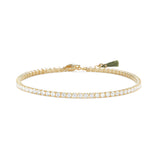 Shashi Bracelet Tennis Vermeil on Sterling Silver