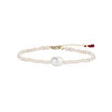 Shashi Bracelet Dasha Vermeil Pearl on Sterling Silver