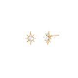 Shashi Celestina Pearl Stud Earring Vermeil on Sterling Silver