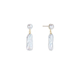 Shashi Romy Earring Pearl Vermeil on Sterling Silver