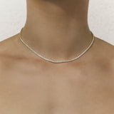 Shashi Tennis Diamond Necklace Gold