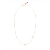 Shashi Emily Diamond Necklace, Vermeil on Sterling Silver