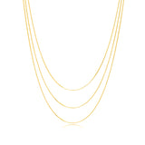 Shashi Petite Lady Triple Necklace, Vermeil on Sterling Silver
