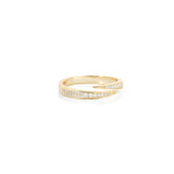 Shashi Talia Pave Ring Gold Plated Brass