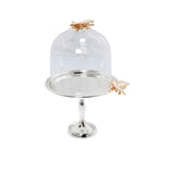 Select Home New Butterfly Cake Stand With Glass Cover