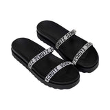 Schutz Women's Crystal-Embellished Logo Flat Sandal