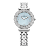 Saint Honore Gala Women's White MOP Silver Diamond Watch