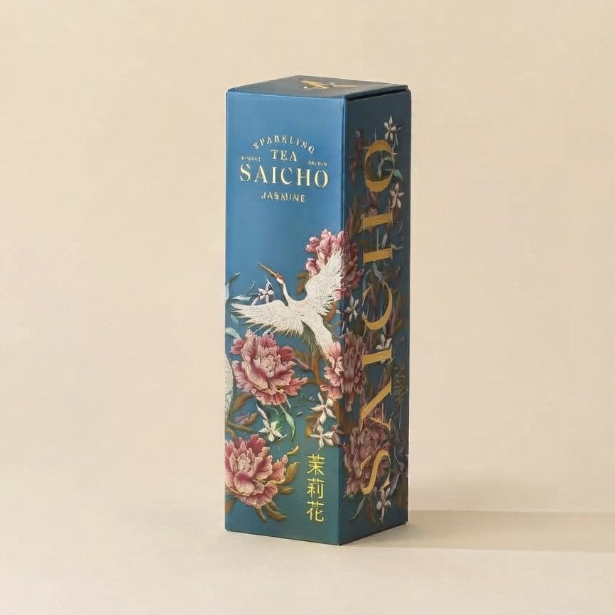 Saicho Jasmine Sparkling Green Tea 750ml GIFT BOX