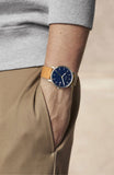 Skagen Hagen Gents Blue Dial Light Brown Leather Watch