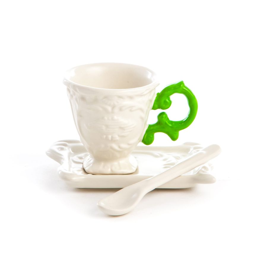 Seletti Coffee Set In Porcelain With Green Handle 7 Cm h 7 | Coffee | Coffee Cup | Coffee Cup & Saucer | Coffee Cup & Saucer Set | Coffee Set | Home and Furniture Home | Home and Furniture Home Drinkware Seletti Coffee Set In Porcelain With Green Handle 7 Cm h 7 | Coffee | Coffee Cup | Coffee Cup & Saucer | Coffee Cup & Saucer Set | Coffee Set | Home and Furniture Home | Home and Furniture Home Drinkware