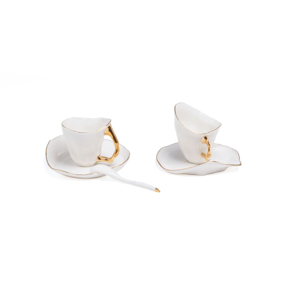 Seletti Coffee Set Meltdown With 2 Coffee Cup+ 2 Saucer+2 Spoon In Porcelain | Coffee Cup & Saucer | Coffee Cup & Saucer Set | Coffee Set | Home and Furniture Home | Home and Furniture Home Drinkware | Home and Furniture Home Table Top Seletti Coffee Set Meltdown With 2 Coffee Cup+ 2 Saucer+2 Spoon In Porcelain | Coffee Cup & Saucer | Coffee Cup & Saucer Set | Coffee Set | Home and Furniture Home | Home and Furniture Home Drinkware | Home and Furniture Home Table Top