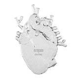 Seletti Love In Bloom Glass Heart Vase 16.5x7Cm, H24.2 Cm