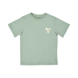 Stella Mc Cartney Kids Girl's Sage Green Organic Cotton Daisy Logo T-Shirt