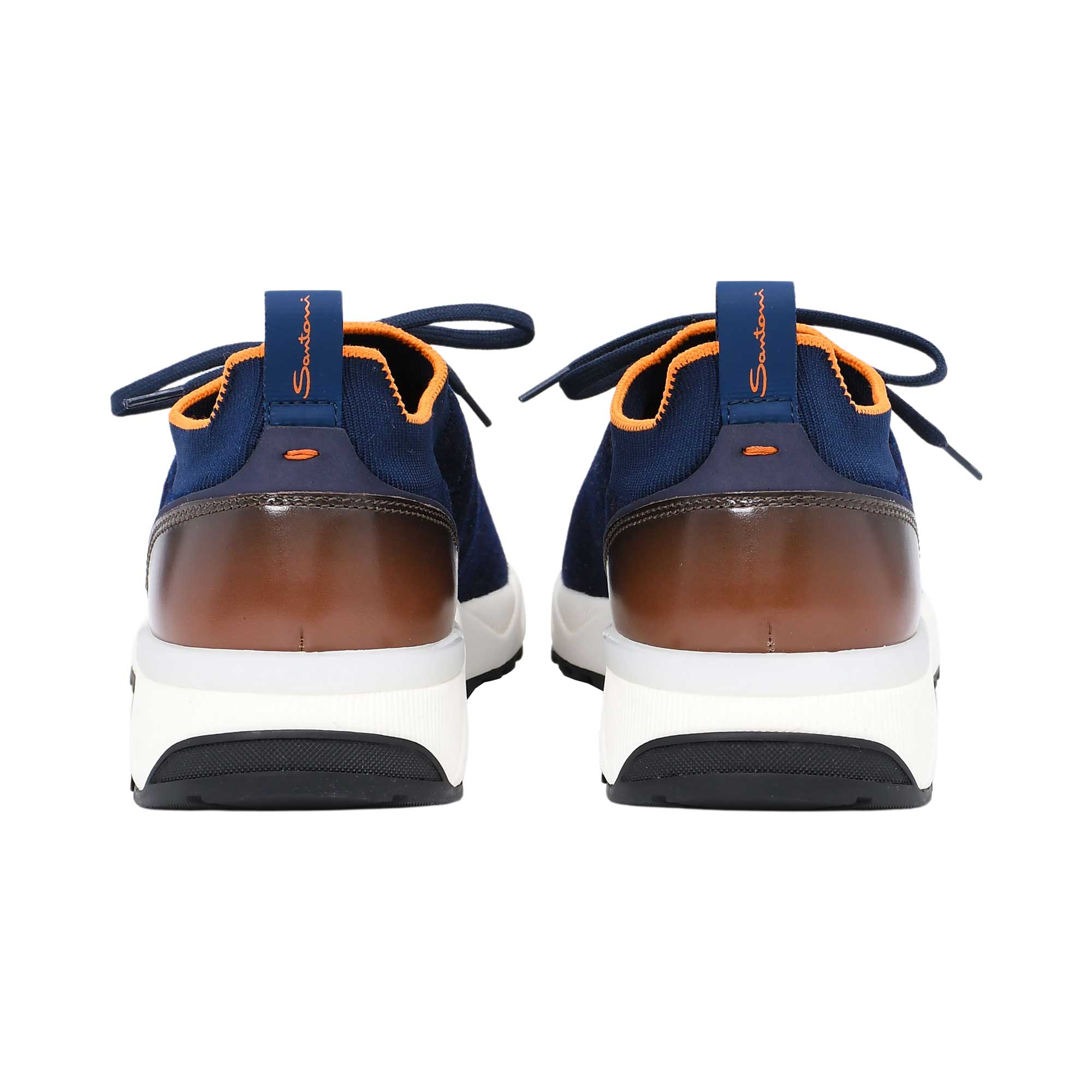Santoni Men's Knit Navy & Orange Sneaker | All Shoes | GCC | Men | Men Sneaker | Mens | Sneaker | Sneakers Santoni Men's Knit Navy & Orange Sneaker | All Shoes | GCC | Men | Men Sneaker | Mens | Sneaker | Sneakers