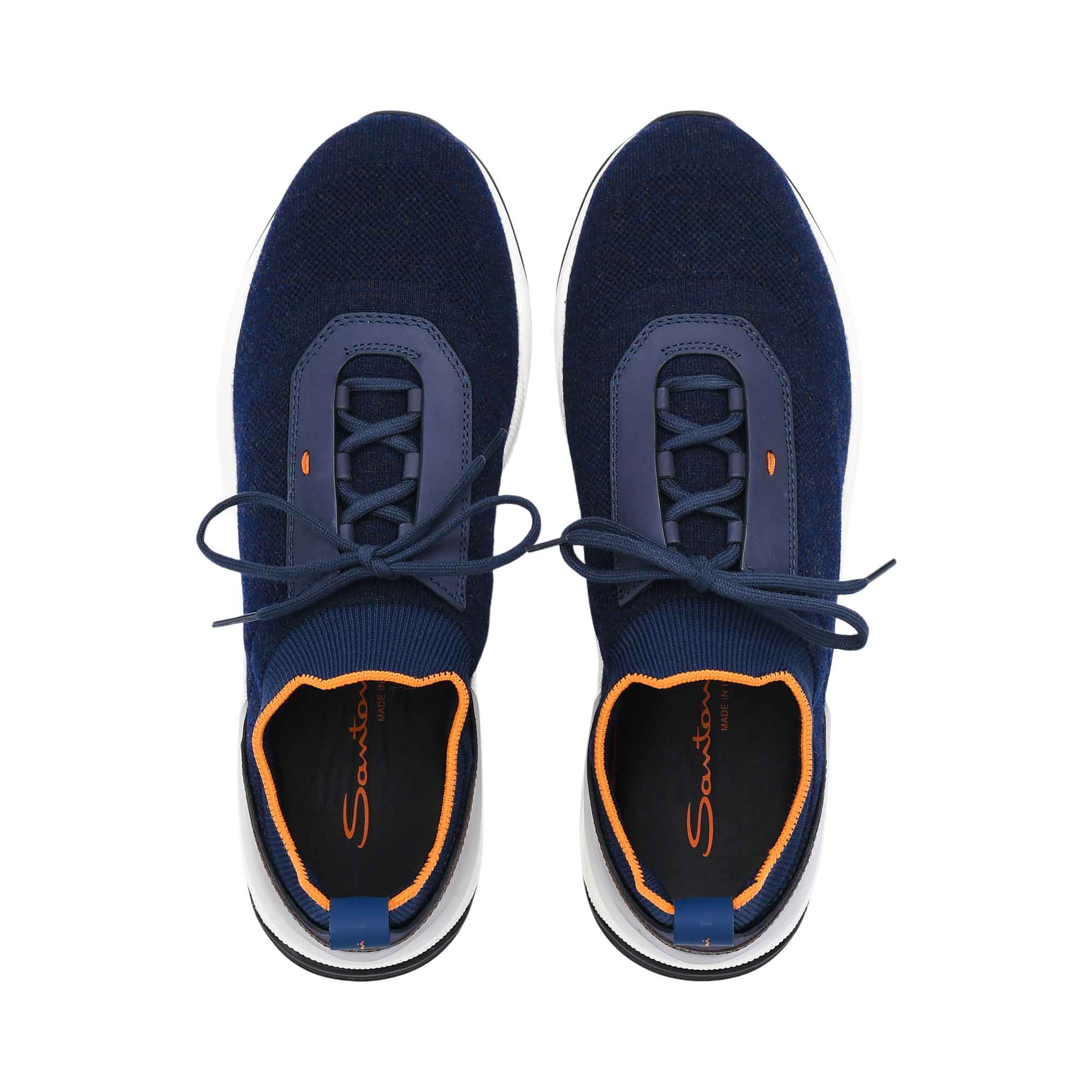Santoni Men's Knit Navy & Orange Sneaker | All Shoes | GCC | Men | Men Sneaker | Mens | Sneaker | Sneakers Santoni Men's Knit Navy & Orange Sneaker | All Shoes | GCC | Men | Men Sneaker | Mens | Sneaker | Sneakers
