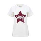 Sofya Women's White Round Neck T-Shirt