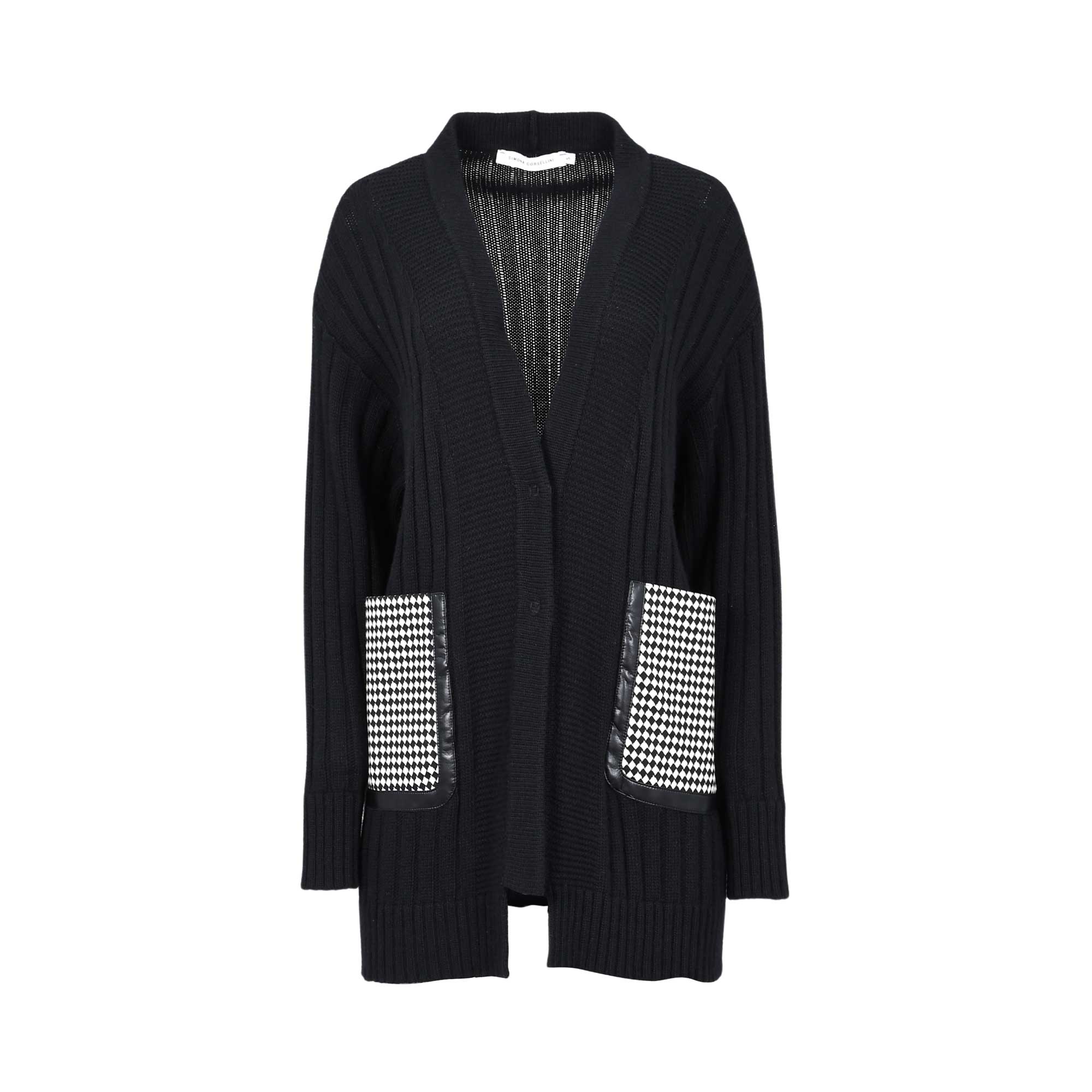 Simona Corsellini Women's Black Cardigan | Cardigan | Clothing | GCC | Women | Women All Clothing | Womens | Womens Fashion Simona Corsellini Women's Black Cardigan | Cardigan | Clothing | GCC | Women | Women All Clothing | Womens | Womens Fashion
