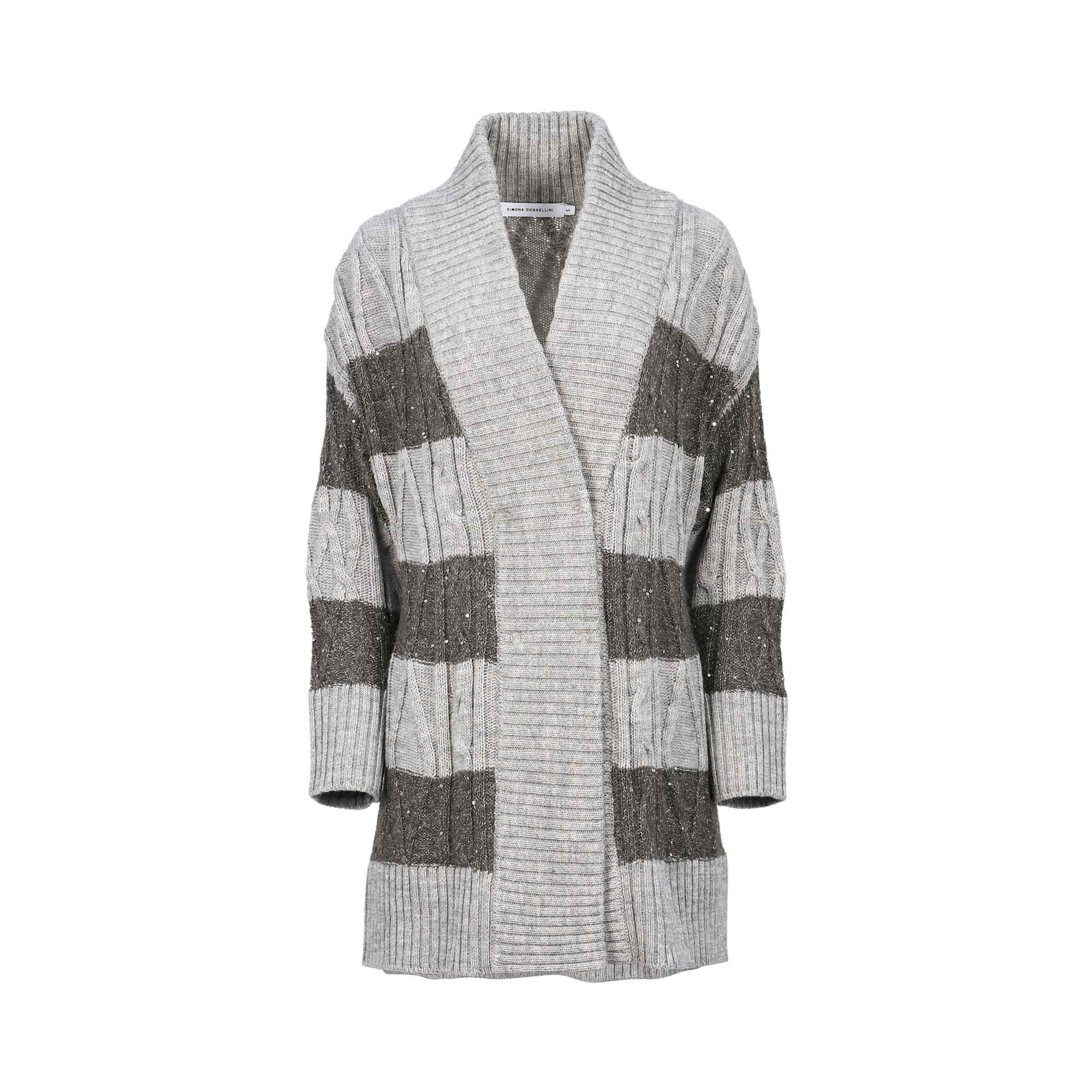 Simona Corsellini Women's Graphite Melange Cardigan | Cardigan | Clothing | GCC | Women | Women All Clothing | Womens | Womens Fashion Simona Corsellini Women's Graphite Melange Cardigan | Cardigan | Clothing | GCC | Women | Women All Clothing | Womens | Womens Fashion