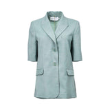 Simona Corsellini Women’s Mint Green Tailored Short Sleeve Blazer