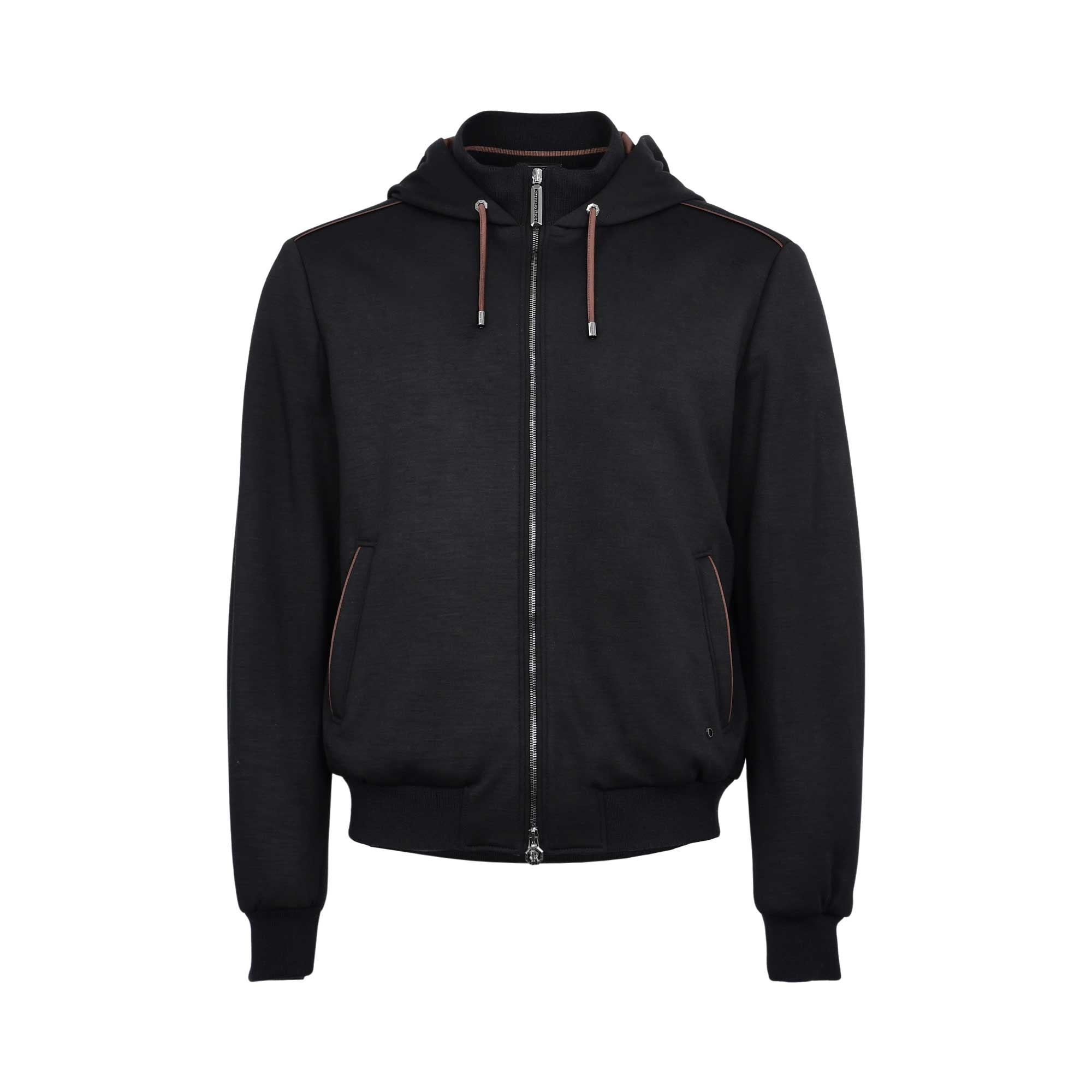 Redefine casual elegance with this exquisitely crafted zip-up hoodie from Stefano Ricci.