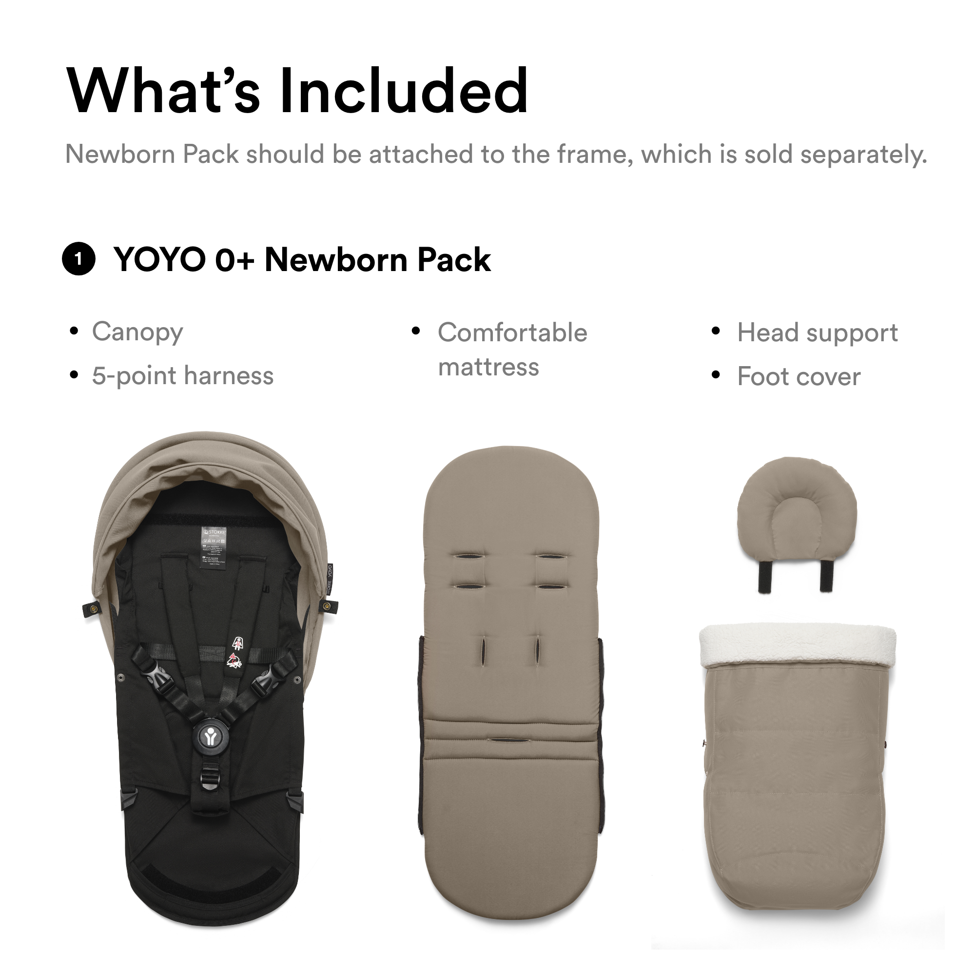 Stokke Kids Newborn Pack Taupe One Size Basic