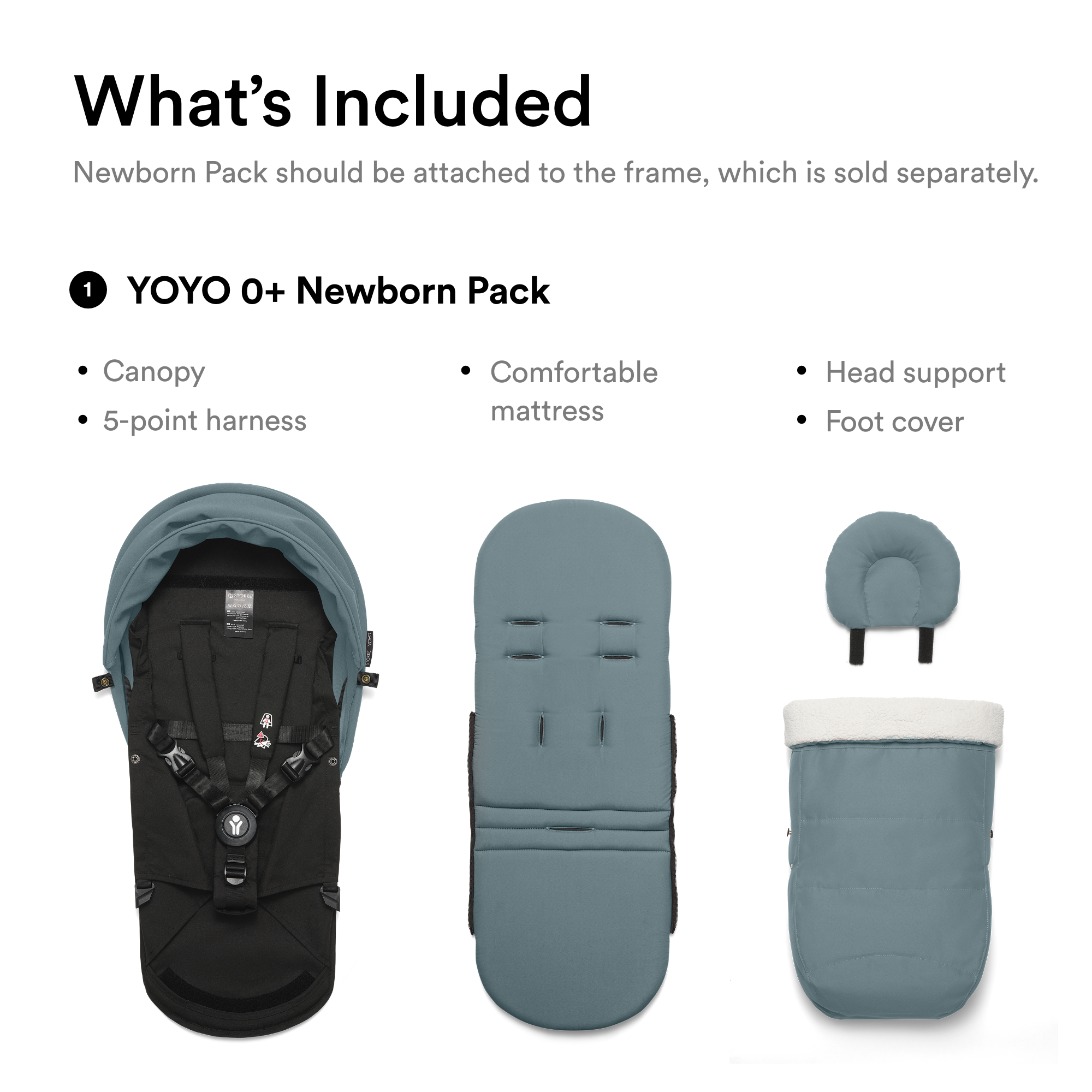 Stokke Kids Newborn Pack Aqua One Size Basic