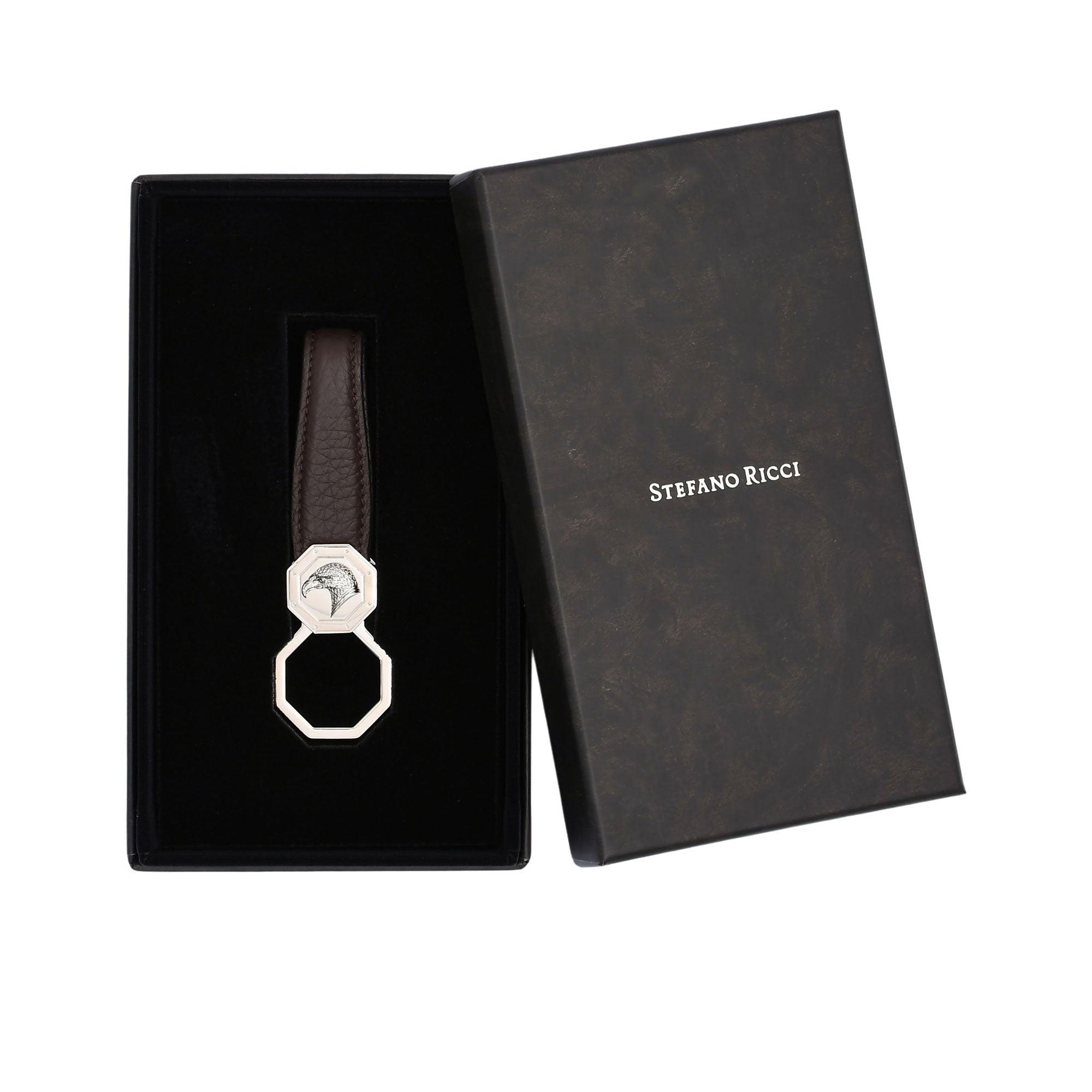 Stefano Ricci Men's Leather Key Fob with Hexagonal Logo | All Accessories | departure-to-desk | GCC | Key Holder | Men | Mens | Mf Accessories Stefano Ricci Men's Leather Key Fob with Hexagonal Logo | All Accessories | departure-to-desk | GCC | Key Holder | Men | Mens | Mf Accessories