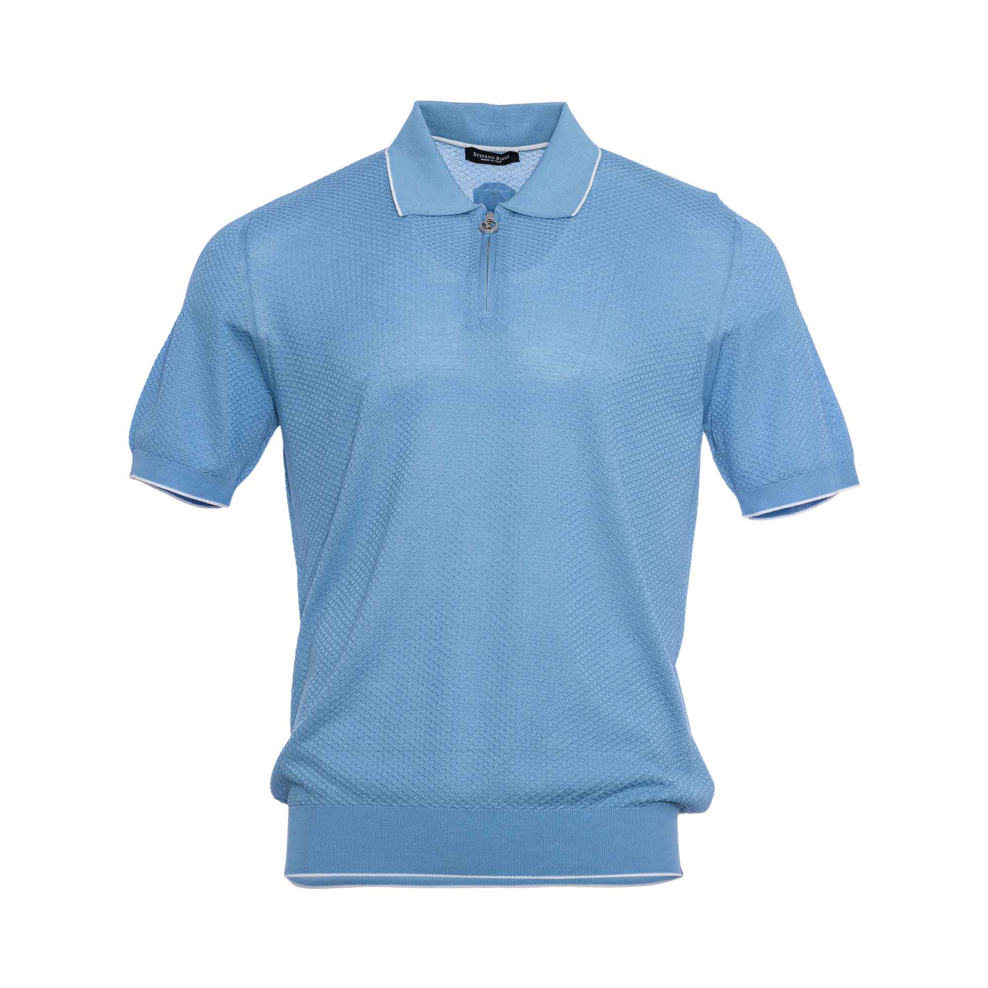 Stefano Ricci Men's Polo T-shirt – Blue Salon