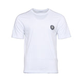 Stefano Ricci Men's Cotton T-Shirt with Embroidered Crest